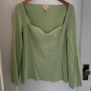NEW NEVER WORN! NO LONGER ON H&M CA SITE! Rib-knit sweater w/ sweetheart neck